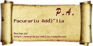 Pacurariu Adélia névjegykártya